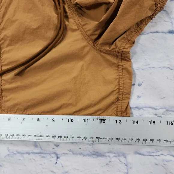 Free People Movement WOMENS M In the Wild Shortsie Romper Toasted Almond